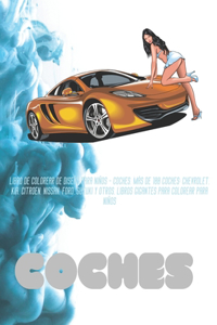 Libro de colorear de diseño para niños - Coches. Más de 100 coches
