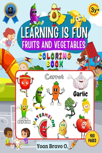 Fruits and Vegetables Coloring Book