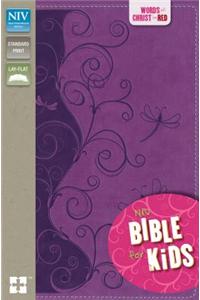 NIV, Bible for Kids, Leathersoft, Purple, Red Letter
