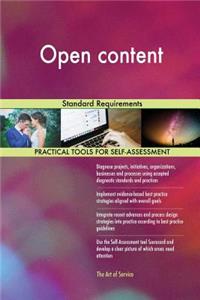 Open content Standard Requirements