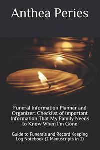 Funeral Information Planner and Organizer