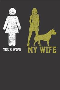 Amstaff Dog Pet Wife Notebook Journal
