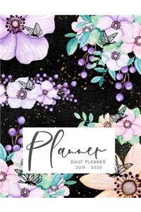 2019 2020 15 Months Floral Butterflies Daily Planner