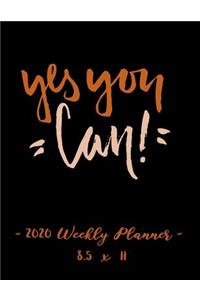 2020 Weekly Planner - Yes You Can