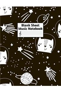 Blank Sheet Music Notebook