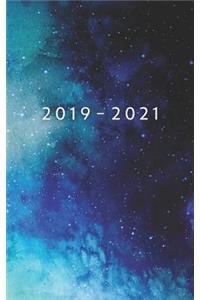 2019 - 2021: Weekly Planner Starting June 2019 - May 2021 5 x 8 Dated Agenda 24 Month Appointment Calendar Organizer Book Soft-Cover Watercolor Space