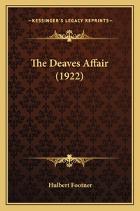 The Deaves Affair (1922)