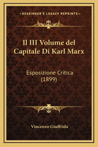 Il III Volume del Capitale Di Karl Marx