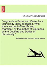 Fragments in Prose and Verse