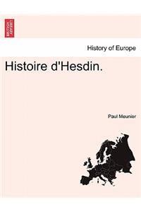 Histoire D'Hesdin.