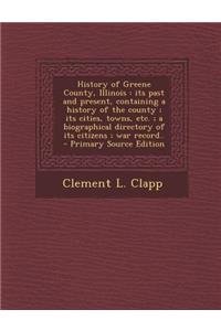 History of Greene County, Illinois