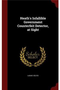 Heath's Infallible Government Counterfeit Detector, at Sight