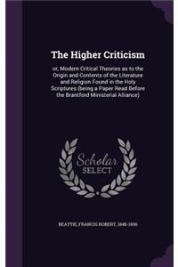 Higher Criticism