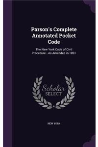 Parson's Complete Annotated Pocket Code