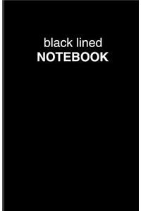 Black Lined Notebook