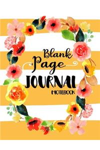 Blank Page Journal Notebook