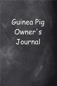 Guinea Pig Owner's Journal Chalkboard Design