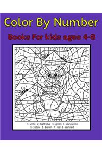 Color By Number Books For kids ages 4-8