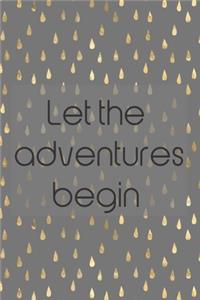 Bucket List Book - Let The Adventures Begin