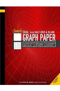 Simply Dual 4x4 Grid and Blank Graph Paper