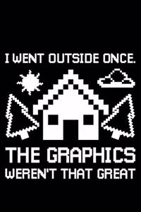 I Went Outside Once The Graphics Weren' That Great