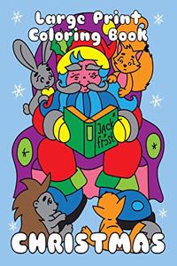 CHRISTMAS (Large Print Coloring Book)