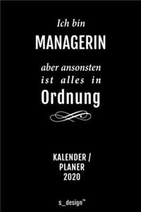 Kalender 2020 für Manager / Managerin