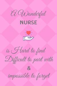 A Wonderful Nurse is Hard to Find Difficult to Part with and Impossible to Forget