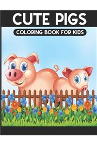 Cute Pigs Coloring Book For Kids
