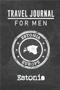 Travel Journal for Men Estonia