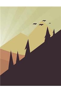 Sky Notebook Large Size 8.5 x 11 Ruled 150 Pages