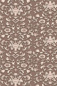 2019 Weekly Planner Light Brown Asian Damask 134 Pages