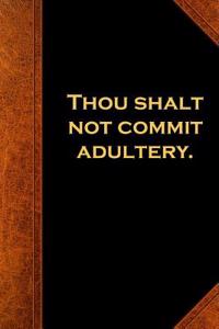 Religious Journal 6th Commandment Vintage Style Traditional