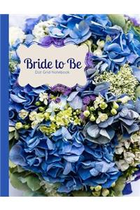 Bride to Be Dot Grid Journal Notebook Bridal Bouquet
