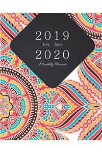 July 2019 - June 2020 Monthly Planner