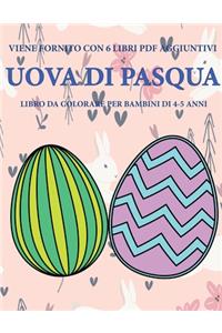 Libro da colorare per bambini di 4-5 anni (Uova di Pasqua)