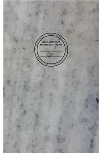 Gray Abstract Marble Notebook