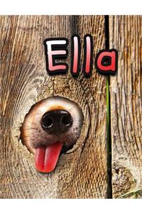 Ella: Personalized Discreet Internet Website Password Organizer, Large Print Book, 8 1/2