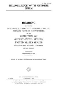 The Annual Report of the Postmaster General