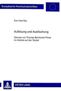 Aufloesung Und Ausloeschung