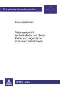 Selbstwertgefuehl Sehbehinderter Und Blinder Kinder Und Jugendlicher in Sozialen Interaktionen