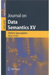 Journal on Data Semantics XV