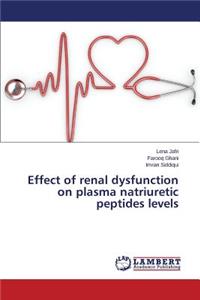 Effect of renal dysfunction on plasma natriuretic peptides levels