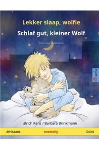 Lekker slaap, wolfie - Schlaf gut, kleiner Wolf (Afrikaans - Duits)