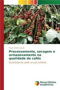 Processamento, secagem e armazenamento na qualidade de cafés