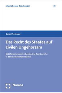 Das Recht Des Staates Auf Zivilen Ungehorsam