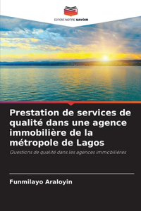 Prestation de services de qualité dans une agence immobilière de la métropole de Lagos