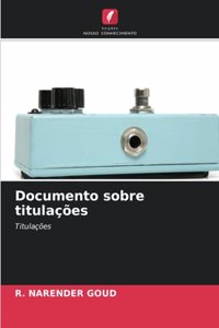 Documento sobre titulações