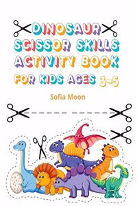 Dinosaur Scissor Skills Activity Book for Kids Ages 3-5