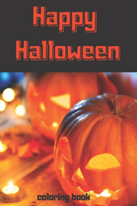 Happy Haloween Coloring Book